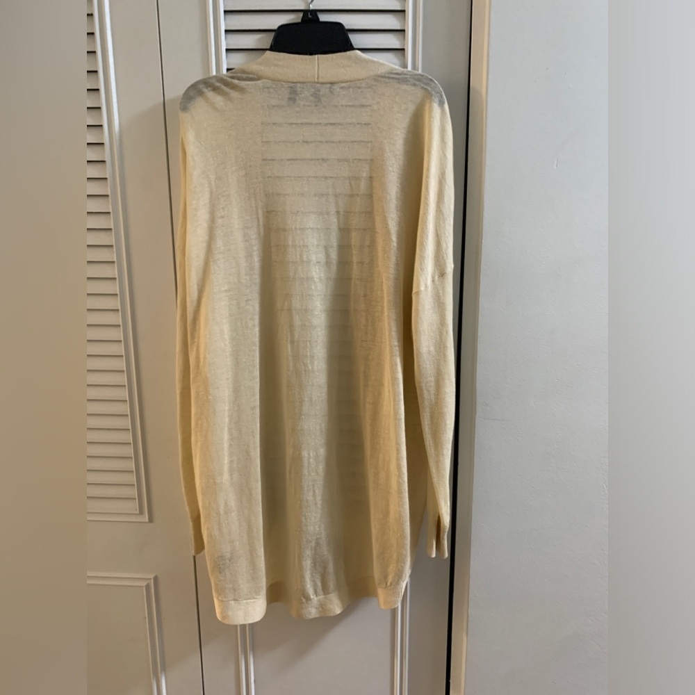 Theory  Cream Open Front Cardigan-A209